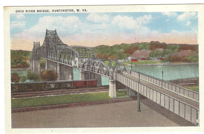 Postcard of the bridge in 1926