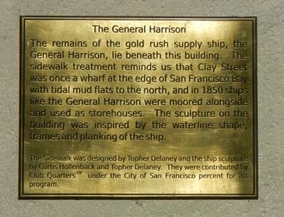 The Ship General Harrison Historical Marker