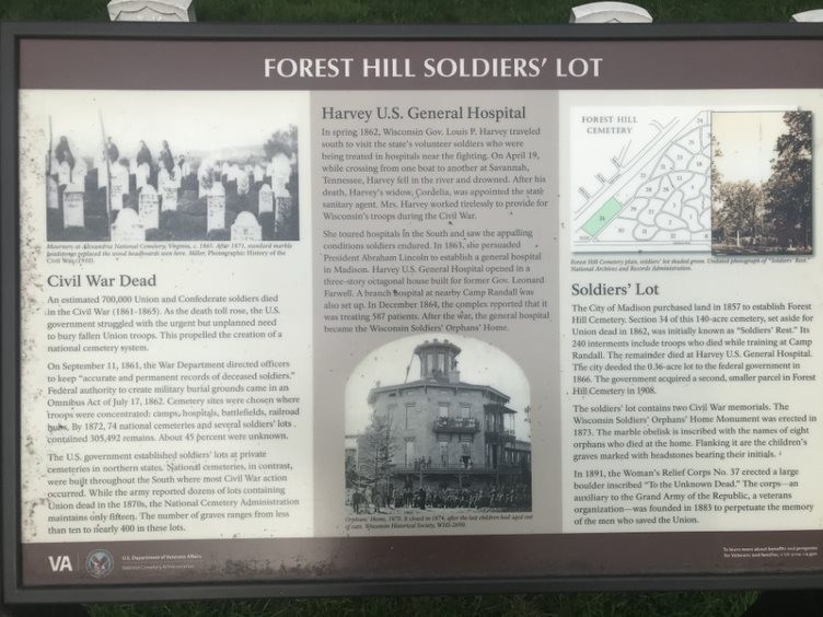 Forest Hill Soldiers Lot  Historic Sign