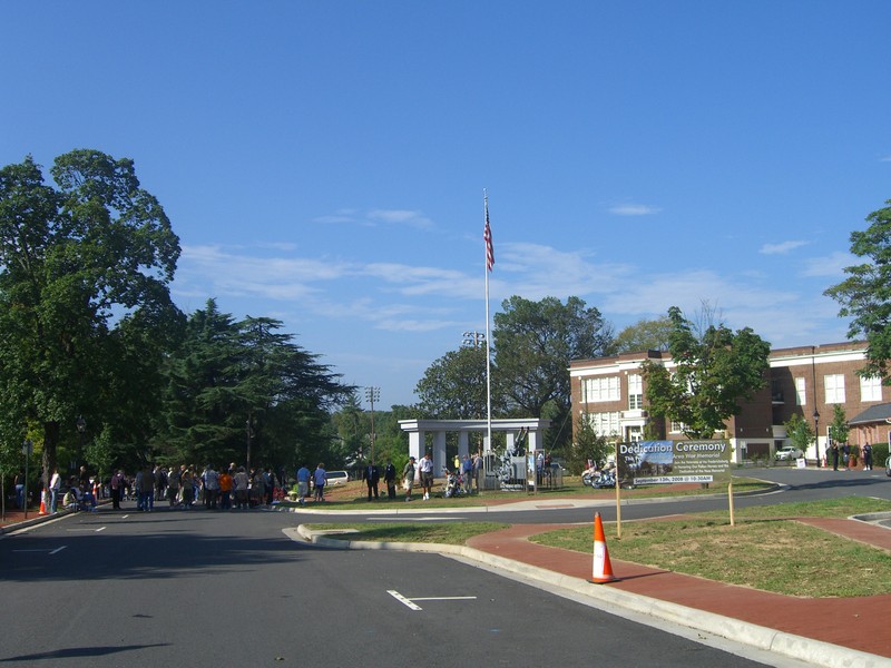 The dedication of the Fredericksburg Area War Memorial on September 13th, 2008