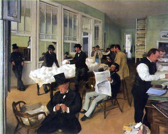 "A Cotton Office in New Orleans," by Edgar Degas. 1873