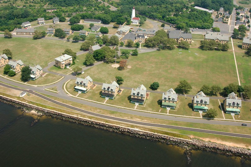 Overlook of residential area of Fort Hancock 