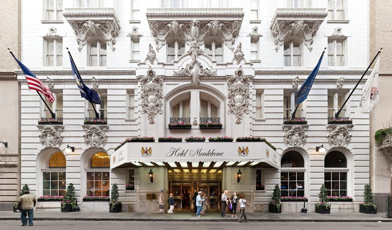 The Beaux-Arts style Hotel Monteleone has stood at this location since 1886.  The present building was built in 1954.  