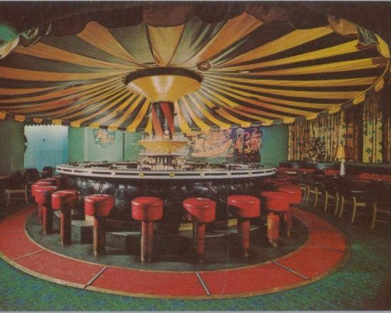 The hotel's famous Carousel Bar as it looked in the late 1950s.  
