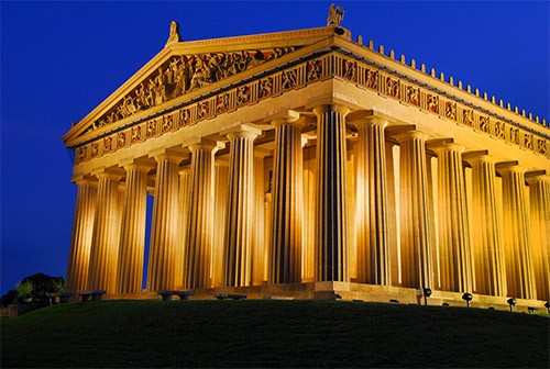 Nashville's replica of the Parthenon was built in 1897 for the Centennial Exposition.