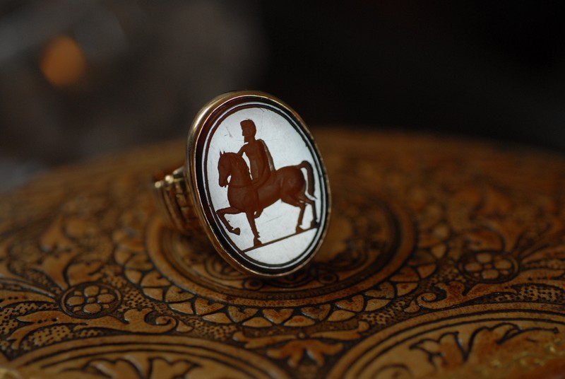 Thomas Green Clemson Signet Ring depicting Marcus Aurelius 