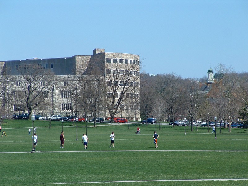 (2005) View of Virginia Tech's Newman Library from the drillfield; image by Buridan - Own work, Public Domain, https://commons.wikimedia.org/w/index.php?curid=102798