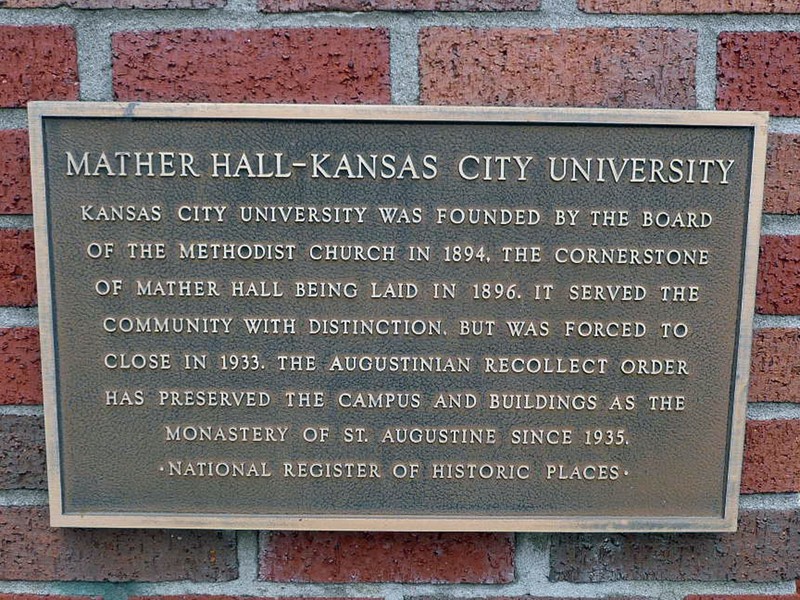 Plaque on the entrance gate