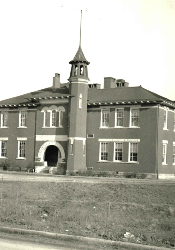 For the first almost thirty years of its existence, C-K High was located in the back rooms of the Ceredo Grade School on Main Street in Ceredo. The building burned down in 1957. Courtesy of the Ceredo Historical Society Museum