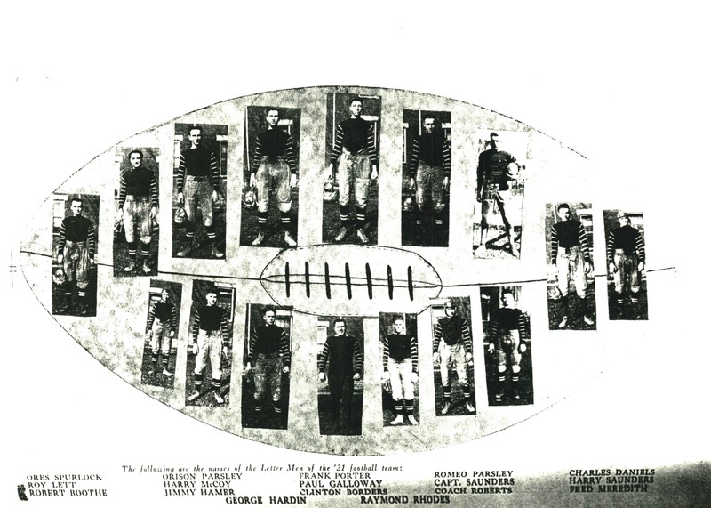 The inaugural 1921 C-K football team. Courtesy of the Ceredo Historical Society Museum.