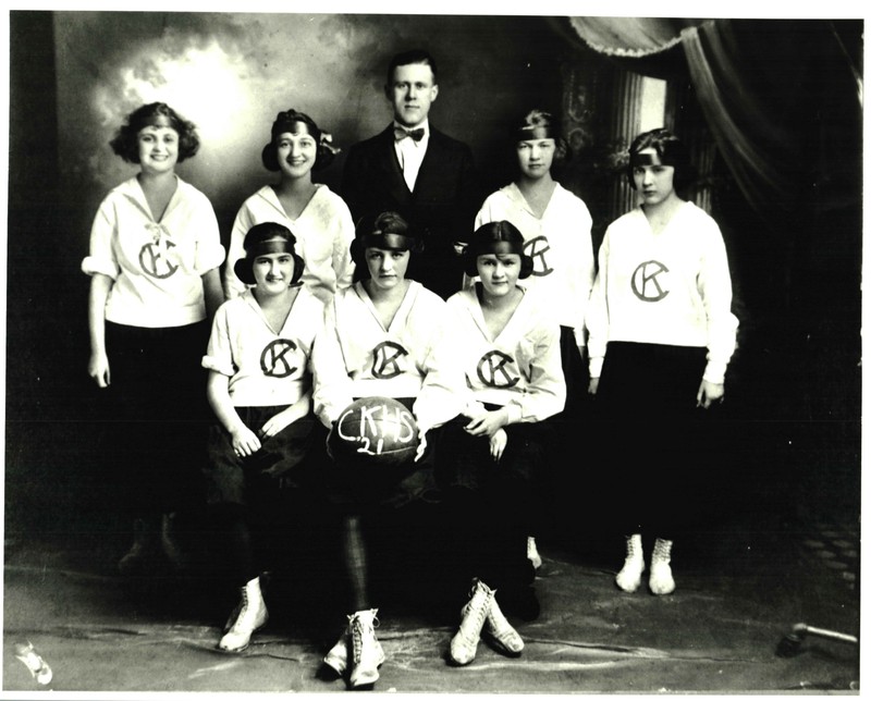 The 1921 Girls Basketball team. Courtesy of the Ceredo Historical Society Museum.