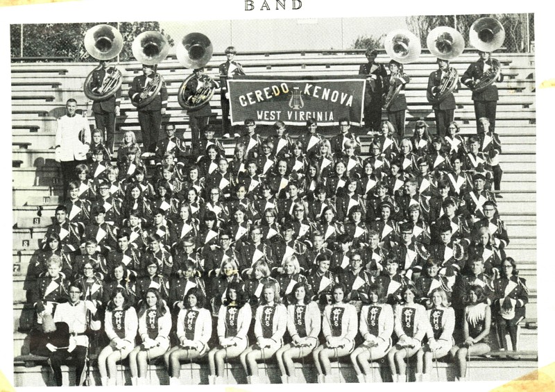 The C-K High marching band. Courtesy of the Ceredo Historical Society Museum.