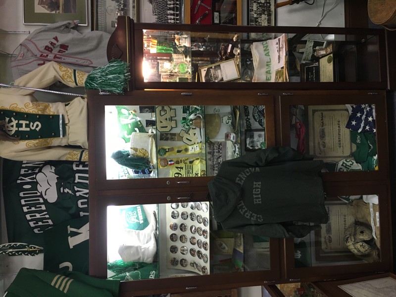 Memorabilia from C-K High is on display at the Ceredo Historical Society Museum, as well as a collection of yearbooks.