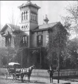 The museum when it was still the Gray family home. From The Lawrence Register.