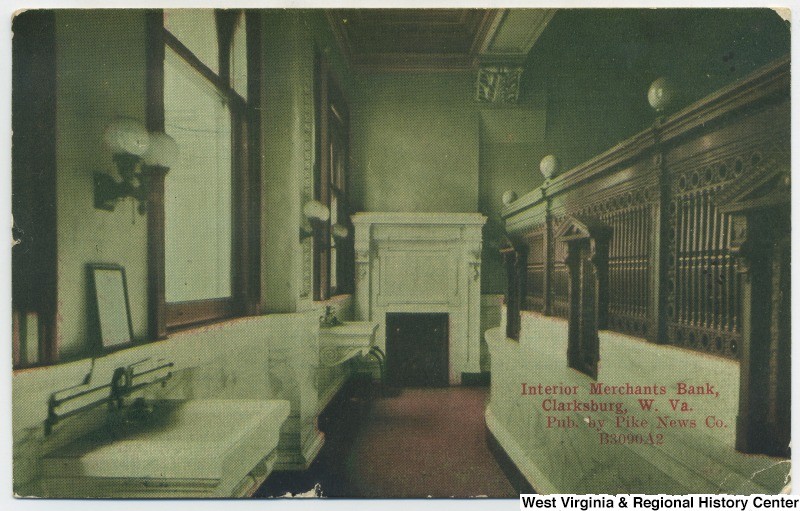 The interior of the Merchants Bank Building