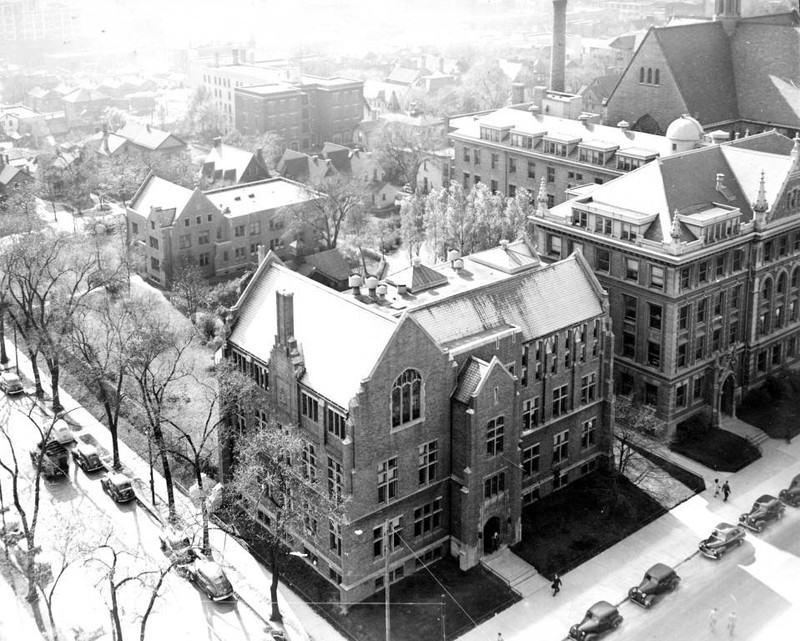 The North and Eastern facades of Sensenbrenner Hall, circa 1935.