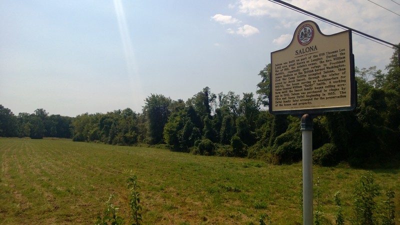 An image of the Salona (McLean, Virginia) field from the frontage on Dolly Madison Rd.