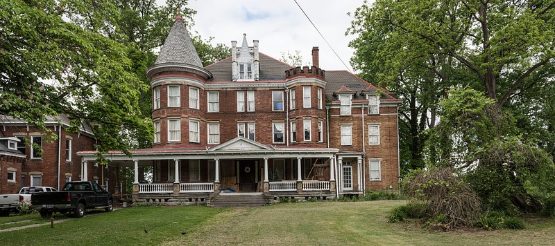 The Van Winkle House, also known as "The Castle" was built in 1870 and occupied by Peter G. Van Winkle, one of West Virginia's two first U.S. Senators. Courtesy of the Library of Congress LC-DIG-highsm-31837. 