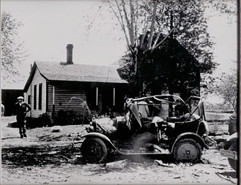 The Bath School explosion was massive enough to destroy nearby cars and property