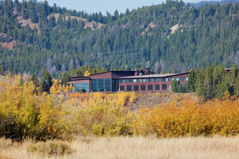 Intentionally designed with a low profile, Jackson Lake Lodge does not detract from the surrounding beauty. 