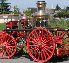 Franklin Engine 3, the "engine that saved San Jose" during the fires resulting from the 1906 Earthquake (image from SJFM)