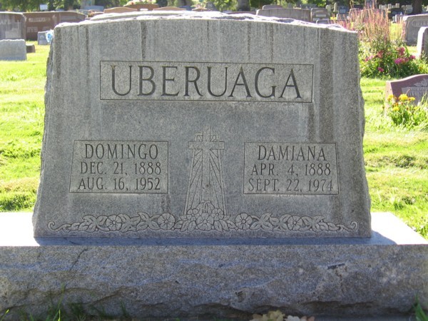 Uberuaga Headstone from 1952