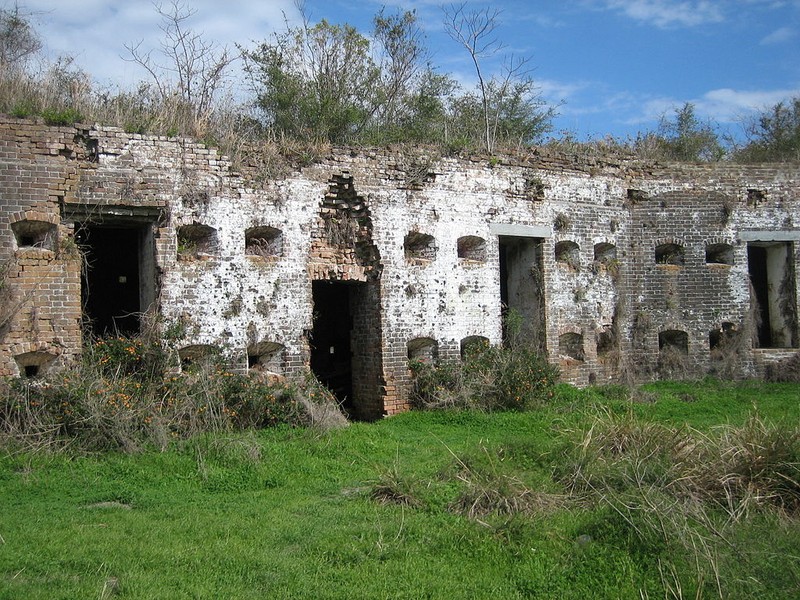 Ruins as seen from interior