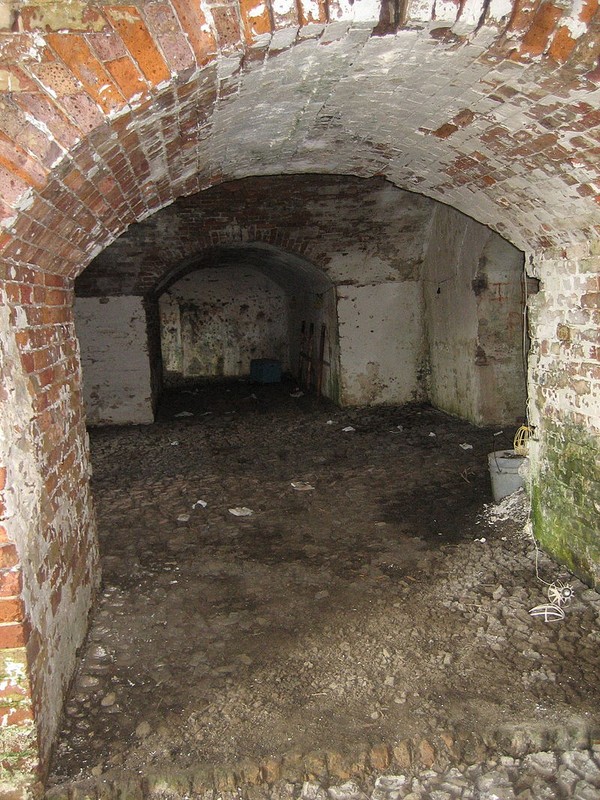 One of the archways of Fort Macomb 