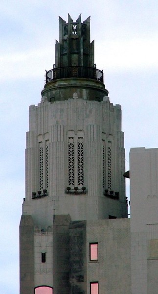 Top of the building as it looks today