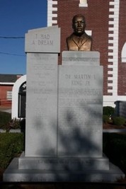 The "I Had a Dream" historical marker outside of the Browns Chapel AME Church symbolized the most important advancement in civil rights history and represents the efforts made to achieve equal voting rights for African Americans. At the top of the marker 