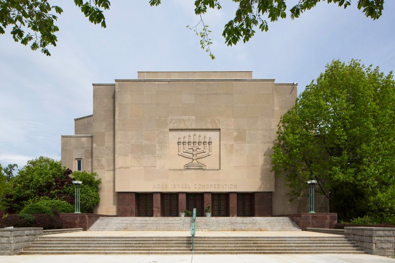 Adas Israel Congregation, founded in 1969, is the largest conservative synagogue in Washington D.C. Photo courtesy of Adas Israel Congregation (reproduced under Fair Use).