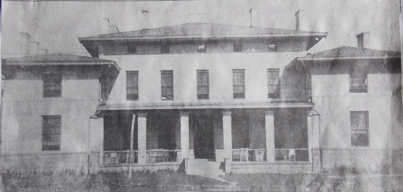 From 1914 onwards all residents of the farm lived in what was known as the infirmary. It stood exactly where Wayne High School stands today. Courtesy of Howard Osburn.