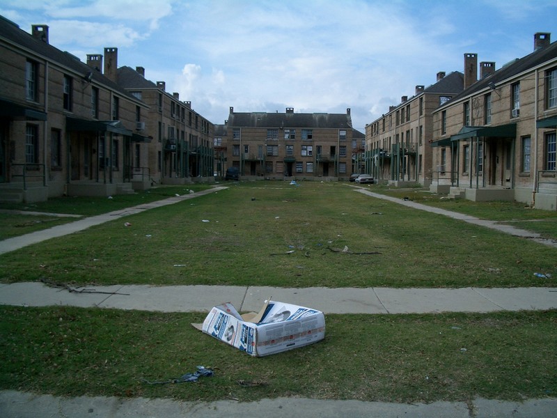 Interior of projects prior to demolition 