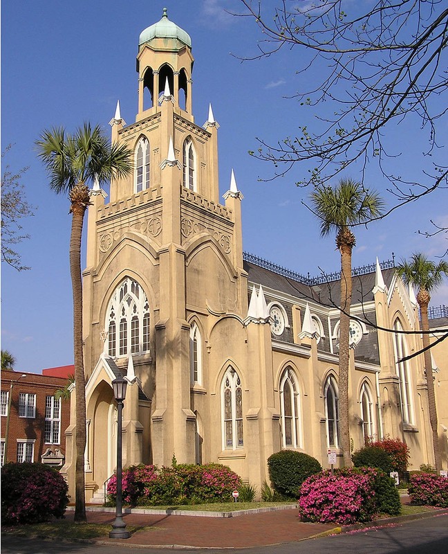 The Congregation Mickve Israel synagogue was built in 1878. Photo: Wikimedia Commons