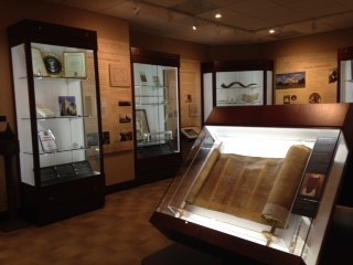 Some of the artifacts on display in the museum. Photo: Congregation Mickve Israel