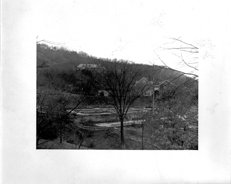 The Rose Garden in 1935, sometime around its creation. Image courtesy of Marshall University Special Collections. 