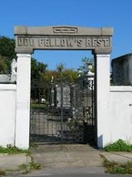 The cemeteries old gate and entrance 