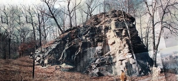 Panorama of the site before the construction of Top O' Rock. Courtesy of TopORock.net.