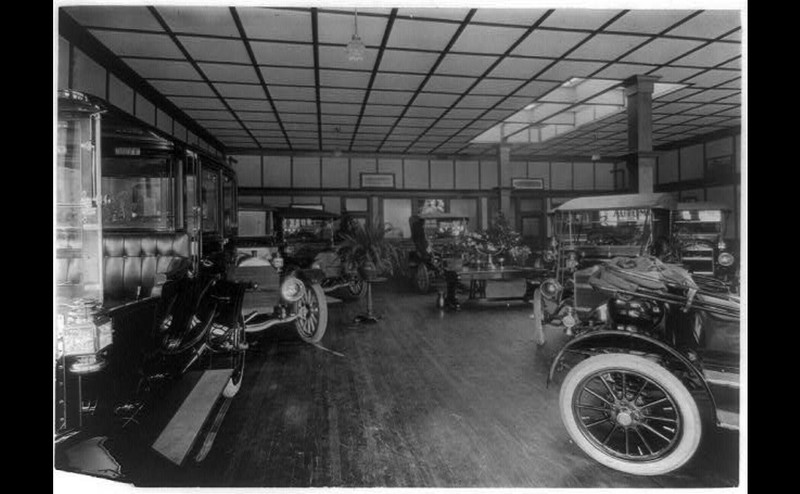 Source: Library of Congress - 1911 Maxwell Showroom