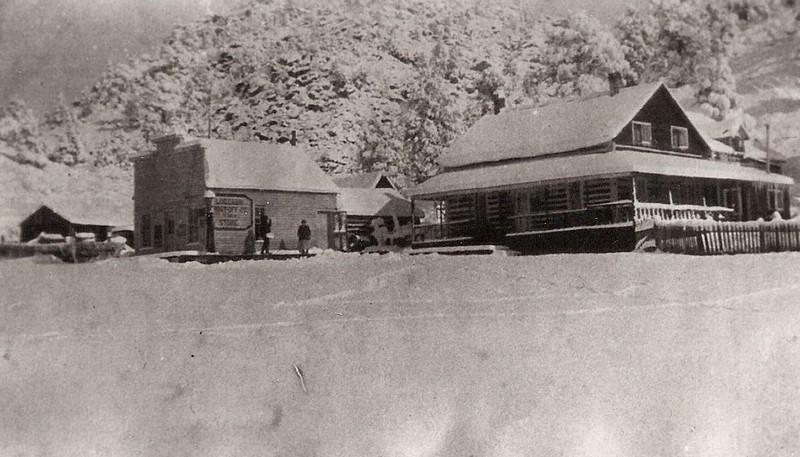 Hotel, Post Office, Store, Log Cabin, Colorado