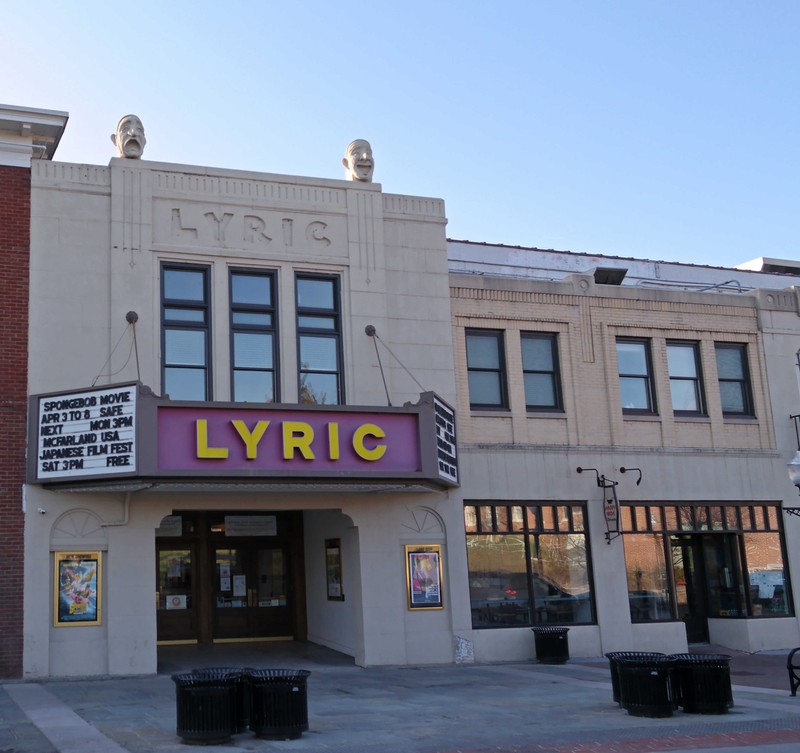 The 1930 Lyric Theatre in Blacksburg, Virginia was designed by architect Louis Phillipe Smithey; image by Smash the Iron Cage - Own work, CC BY-SA 4.0, https://commons.wikimedia.org/w/index.php?curid=39415081