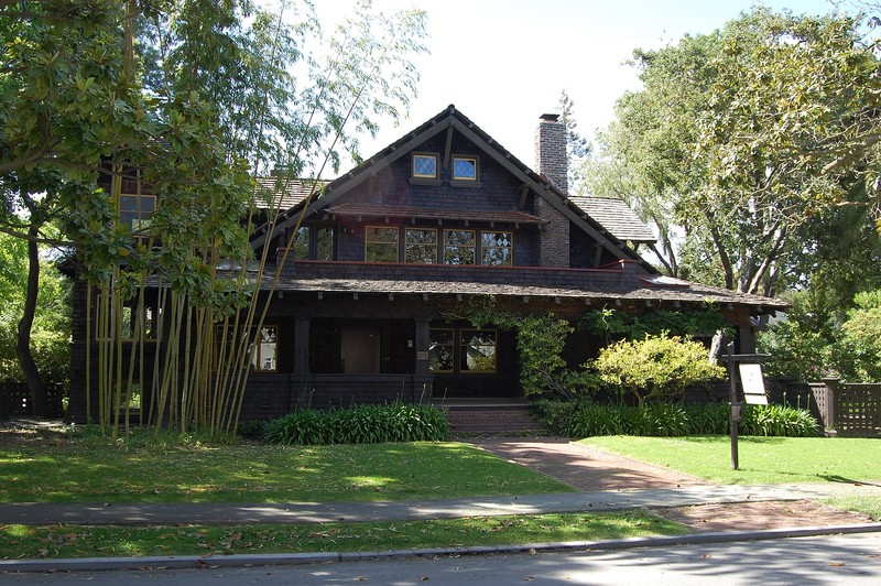 Theophilus Allen house. Built in 1905. 601 Melville Avenue. Palo Alto, California, USA