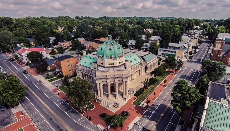 Aerial View of the Handley Library