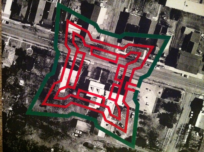 Fort Outline, courtesy of the French and Indian War Foundation