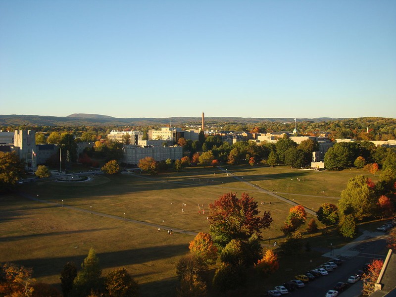 The Drill Field as seen from the 12th floor of Slusher Tower; image by Eric T Gunther - Own work, CC BY 3.0, https://commons.wikimedia.org/w/index.php?curid=18968000