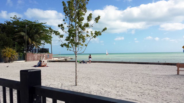 The beach next to the African Cemetery is a beautiful place to relax by history.