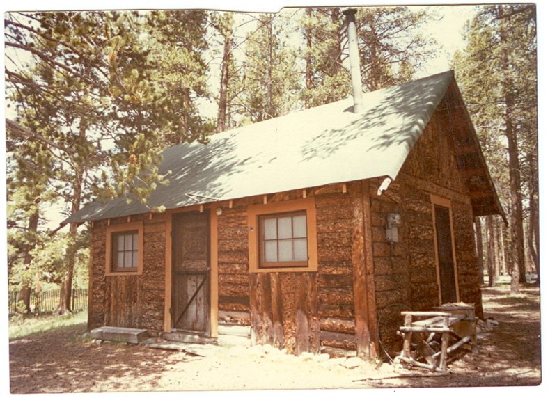 Niemoth Cabin in its original location in the Bill's Ranch subdivision.