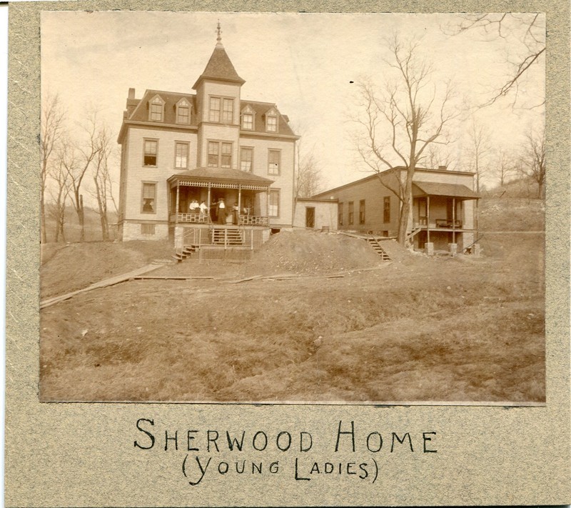 A photo taken of the front of Sherwood House.