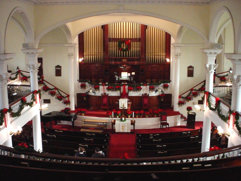 Inside the church today