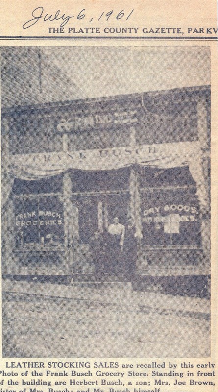 Photograph when occupied by Frank's Bakery (1909).